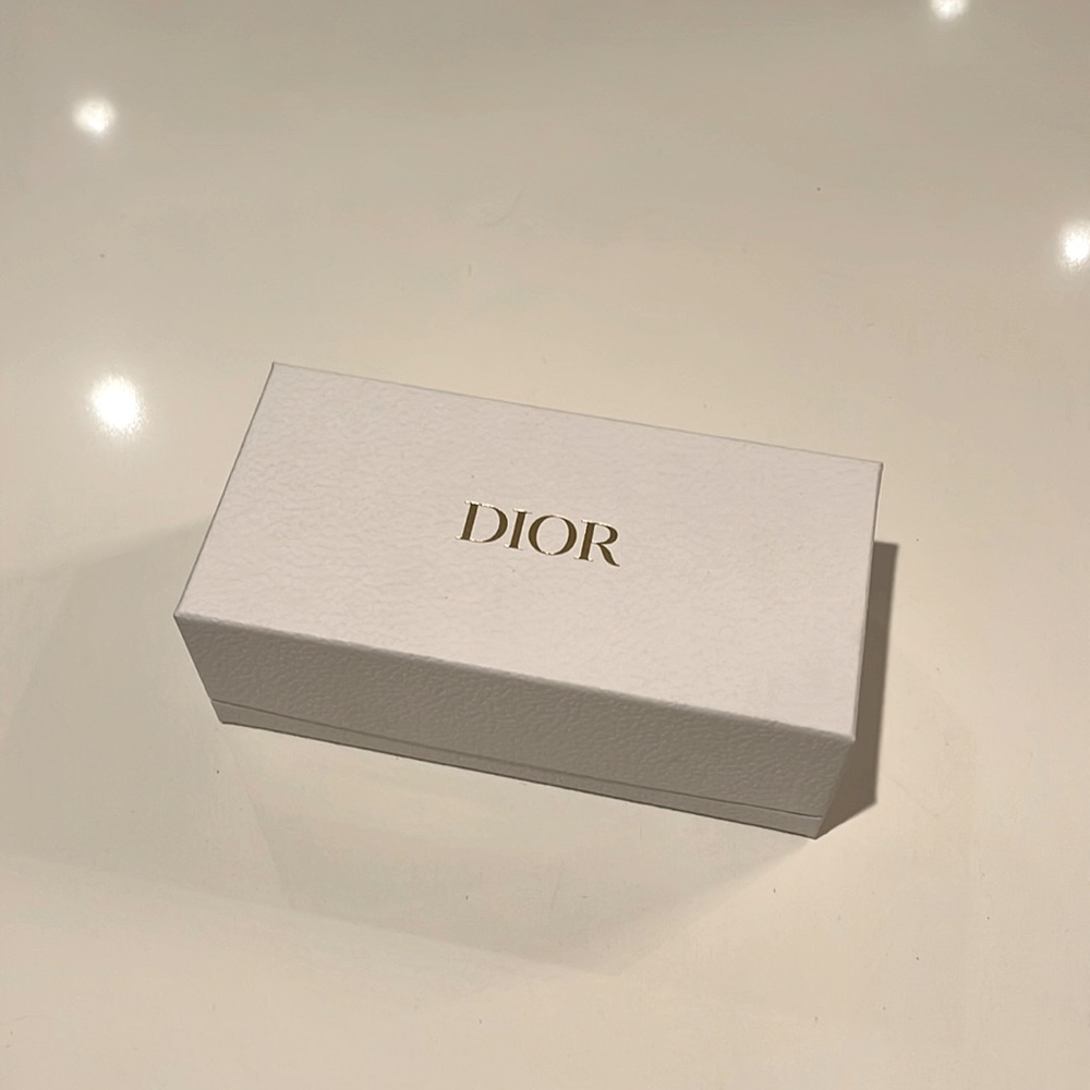 Christian Dior Sunglasses blue and black in original packaging. Never worn.